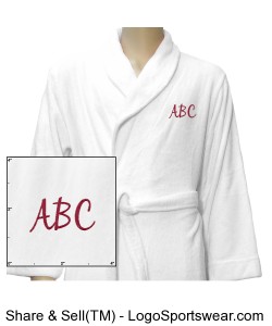 Luxury Plush Robe - Customize With Your Initials Design Zoom